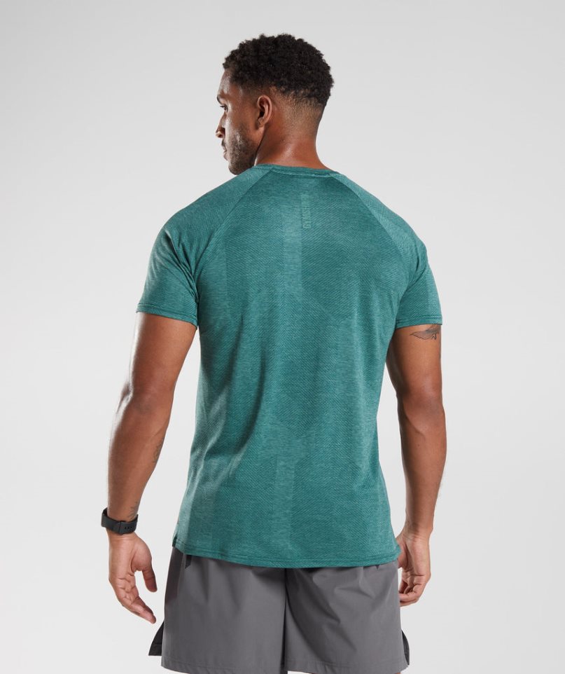 Men's Gymshark Apex T-Shirts Green | CA 850D16